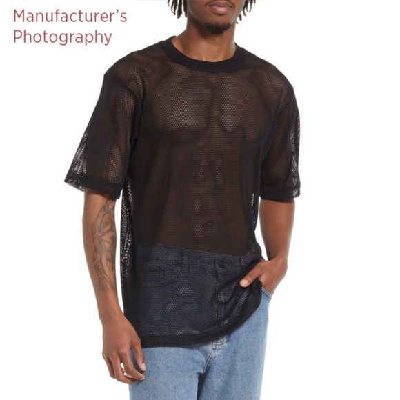 BP Short Sleeve Mesh T-Shirt - Black - Picture 1 of 8